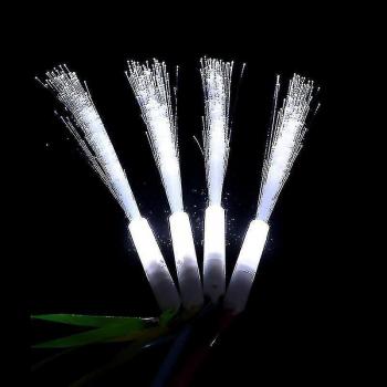 Fibre optique Snniv 24 sticks lumineux, blanc