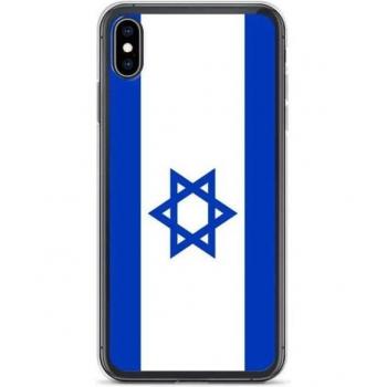 Capa Protectora Israel XS Max Flexíble en Tonos Múltiples con Patrón Patriótico