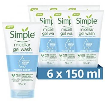 Hydrating Face Wash Gel – Water Boost, 6 Pack, 150 mL
