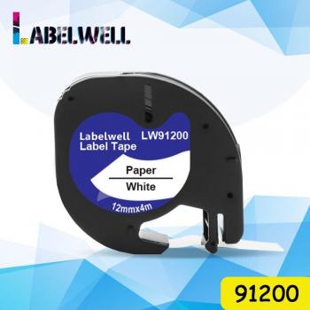 DYMO LetraTag Plastic Label Maker Tape 12mm