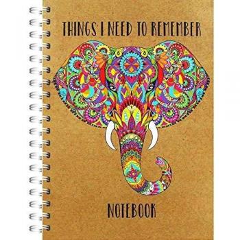 Bright Elephant A5 Lined Diary