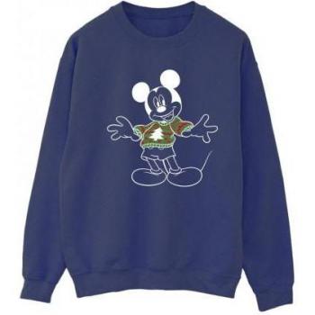 Disney Damen Sweatshirt mit Mickey Mouse Motiv