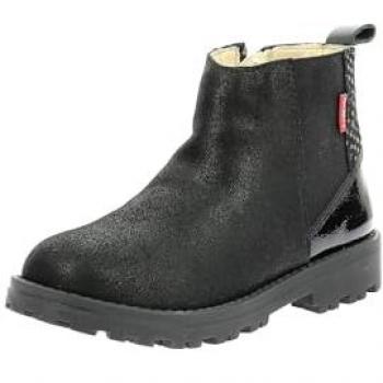 Stivaletto Bambina Kickers Groofit in Pelle con Stelle Nere