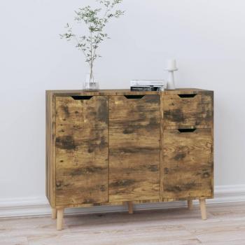 VidaXL 90x30x72 cm Sideboard in Smoked Oak