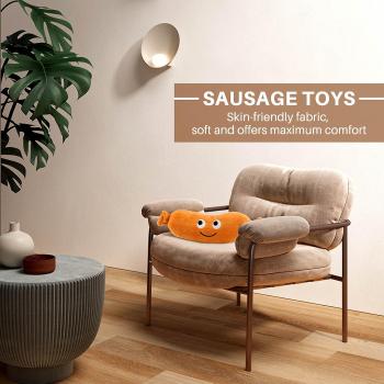 Jouet Peluche Saucisse 20 cm – Coussin Décoratif Brown