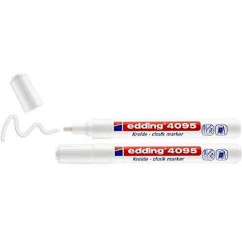 Edding 4095 4-4095-2-1049 Kreidemarker Weiß, Weiß 4 mm, 15 mm