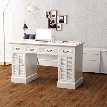 Sonata Double Desk, White, 140x48x80 cm
