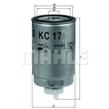 MAHLE ORIGINAL KC 17D Filtro combustible