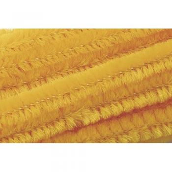 Fil chenille jaune maïs 50 cm 8 mm