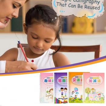 Caligrafía Kids: Pasta y Cuaderno de 4 Lados