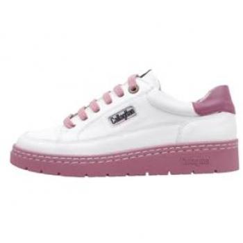 Callaghan Zapatillas de piel para mujer, color blanco magenta, modelo 55804