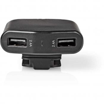 Nedis CCHAU960ABK Kfz-Ladegerät | 9,6 A | 4 Ausgänge | USB-A | Schwarz