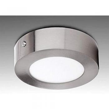 Plafón LED 6W 430Lm 6000ºK Niquel Satinado