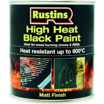 Rustins 250Ml High Heat Paint For Stoves & Bbqs