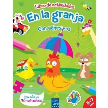En la granja: Libro de actividades con adhesivos y escenarios desplegables (Tapa blanda).
