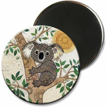 Ronde Koala magneet Kiub Bug Art