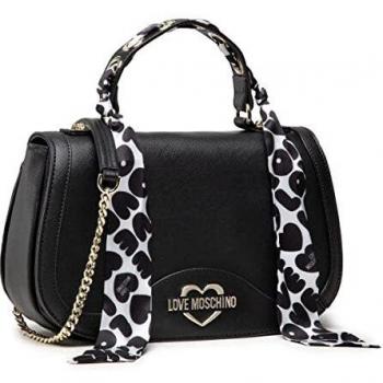 Moschino Handbag in Black for Female with Heart Logo (One Size)