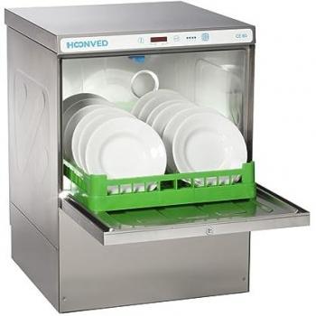 Lave-vaisselle industriel Hoonved 500x500 mm avec adoucisseur et pompe de vidange