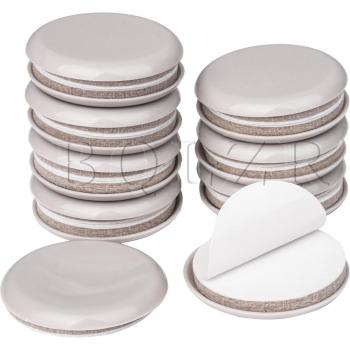 Coussinets de meubles ronds auto-adhésifs, 16 pièces, diamètre 5,3 cm