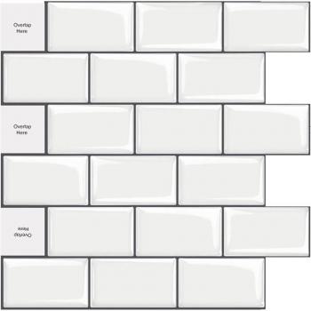 Azulejos de Ladrillo 3D Autoadhesivos para Decoración de Pared