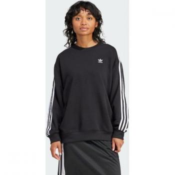 Mikina adidas 3 Pruhy Oversized Svetr Černý XXS