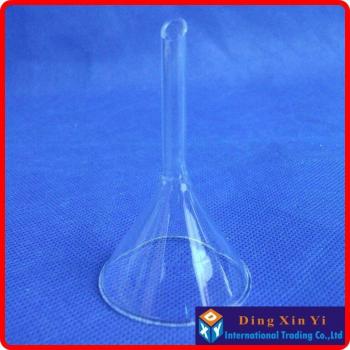 Embudo Triangular de Vidrio para Laboratorio, 40mm, 4 Piezas