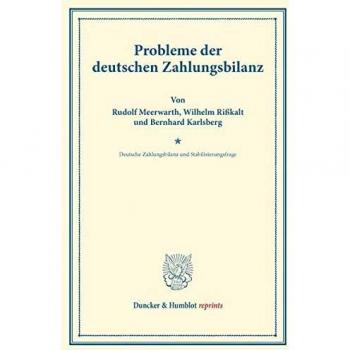 Probleme der deutschen Zahlungsbilanz.