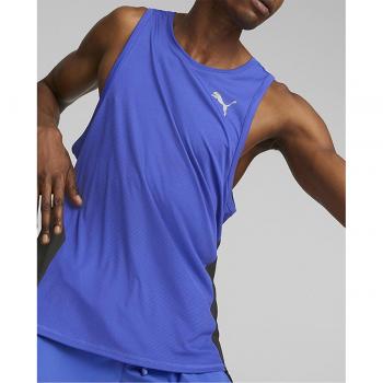 Puma maglia running uomo azzurra