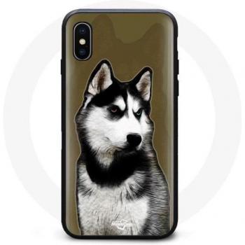 Custodia protettiva iPhone X Nero Bianco Husky