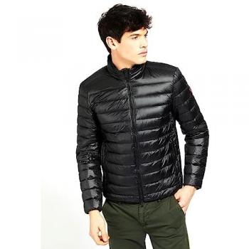 Parka Pluma Negra Guess para Hombre