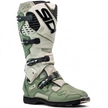 Bottes de motocross Sidi Crossfire 3 Vert Beige, taille 46 (pour homme)