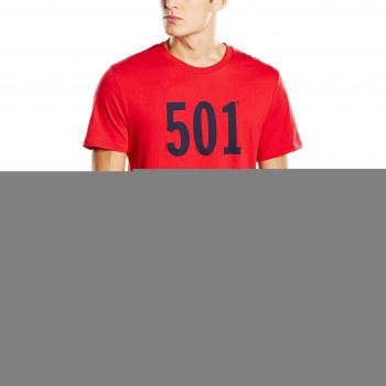 Levi's Men's Short Sleeve Graphic Tee, Crimson, Medium