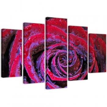 BloomBurst Canvas Series – Five Pieces, 100 x70 cm