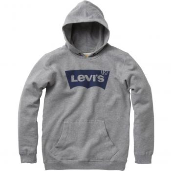 Levi's Kids Sudadera con capucha para niños, color gris