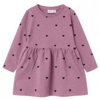 Sweatkleid Herzschmuck Rosa 116