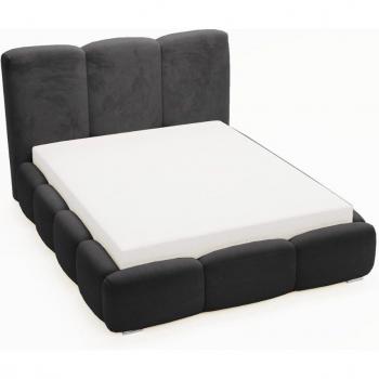 Stilvolles Velour Polsterbett Bubble
