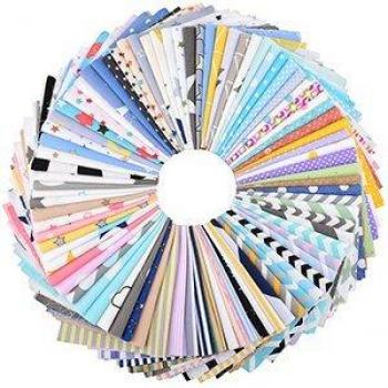 Chainho Fat Quarters Random Floral Geometry & Cartoon Twill Cotton Fabric Patchwork 20x25cm