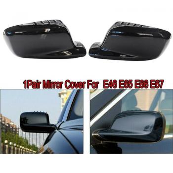 Accesorios de espejo retrovisor BMW E46 E65 E66 E67 7 Series negro brillante
