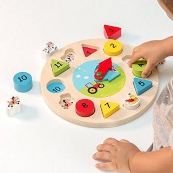 Puzzle Relojero Infantil de Madera