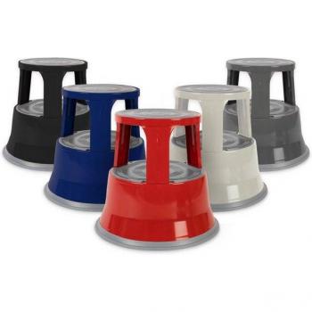 Casa Pura: Tabouret Roulant Marchepied en Acier T1 Rouge