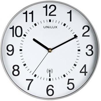 Unilux Wandfunkuhr, WAVE Metallgrau