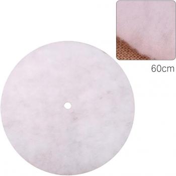 Elegant White Christmas Tree Mat 60cm