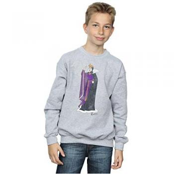 Disney Boy's Snow White Evil Queen Grey Pullover – Size 12-13