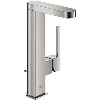 Grohe Lavabo Plus 23851 L-Size: Miscelatore a Bocca Rotante con Uscita in Acciaio