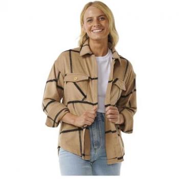 Rip Curl Abbigliamento Da Surf: Camicia A Maniche Lunghe The Search Flanella Beige Mediano