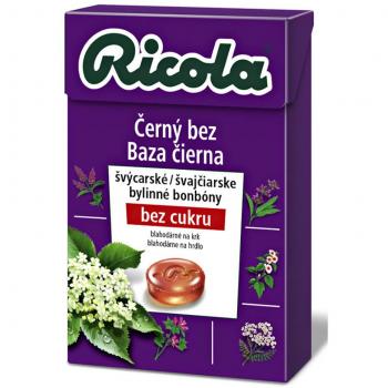 RICOLA Černý bez 40g bez cukru