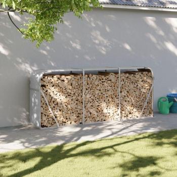 VIDAXL Portaceppi Grigio Chiaro 234x45x100 cm in Acciaio Zincato 64439