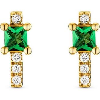 GUIA Ohrstecker mit 8 Diamanten 585er Gelbgold