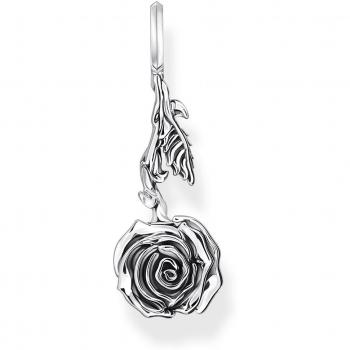 Rebel Rose Silver Pendant