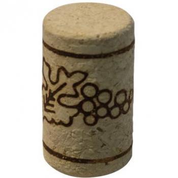 Bouchon de vin semi-synthétique 23x38 mm